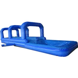 i2k Inflatable- Custom Amusement inflatable Adventure Double Lane Surf N Slide with Pool