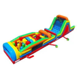 i2k Inflatable- Custom Amusement inflatable Adventure Super 65' Obstacle Course Full
