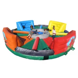 i2k Inflatable- Custom Amusement inflatable Adventure Hippo Chow Down