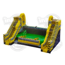 i2k Inflatable- Custom Amusement inflatable Adventure Battle Zone (Toxic)