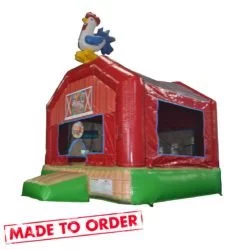 i2k Inflatable- Custom Amusement inflatable Adventure Funny Farm (Bounce House) for kids