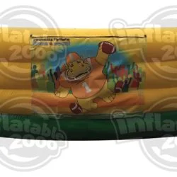 i2k inflatable - Custom Amusement inflatables Adventure Hippo Chow Down Football Banners (set of 4)