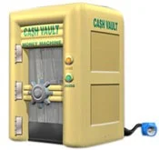 i2k inflatable - Custom Amusement inflatables Cash Cube Vault