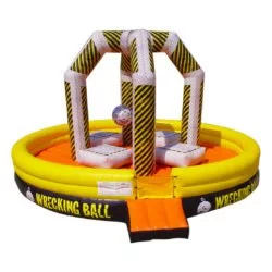 i2k inflatable - Custom Amusement inflatables Adventure Wrecking Ball w/ Art