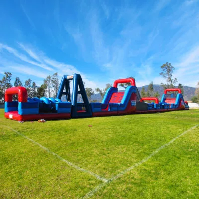 inflatable obstacle course rugged warrior challenge mega outdoor track for parties events and fairs