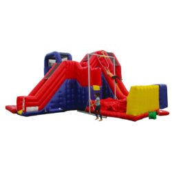 inflatable bounce combo jungle gym for family entertainment centers