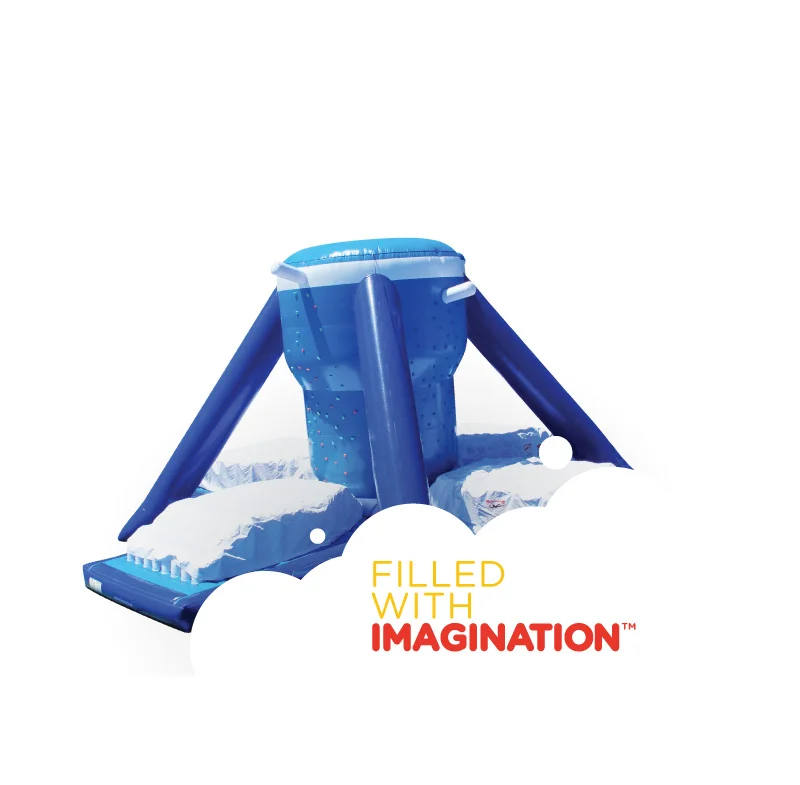 i2k Inflatable - Custom Amusement climbing wall massive inflatable free climb for airpad inflatables