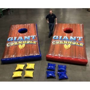 i2k Inflatable- Custom Amusement giant corn holes Adventure inflatable
