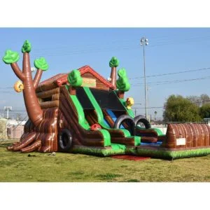 i2k Inflatable- Custom Amusement TreeTop Bounce n’ Slide Adventure inflatable